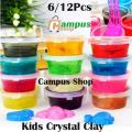 12 Pieces Kids Crystal Clay Slime Toys, Children Educational Creative Handmade DIY Toys. 