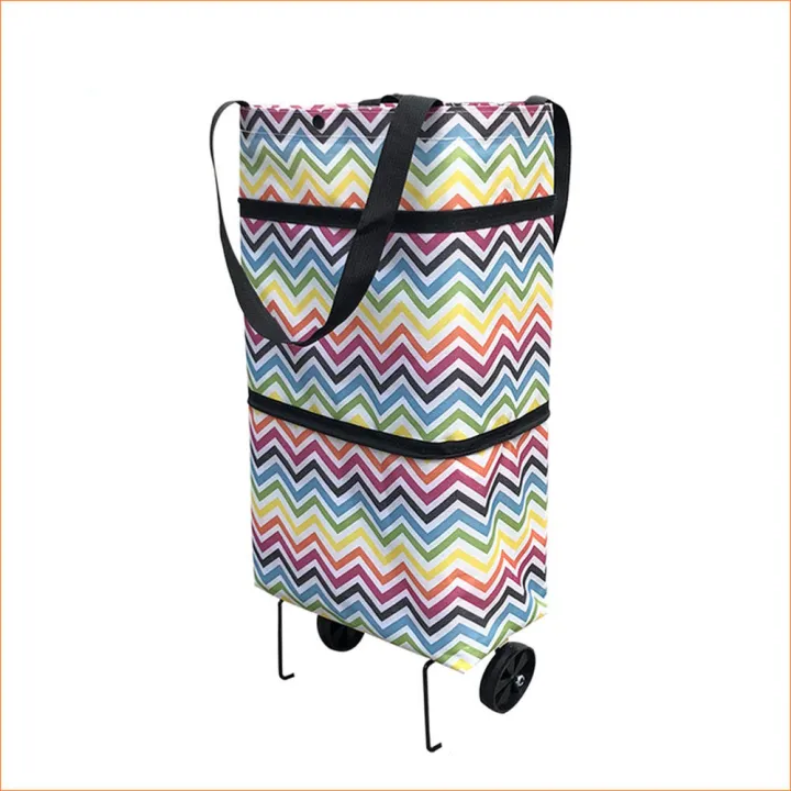 【Best value for money】 Folding Supermarket Shopping Bag Trolley Grocery ...