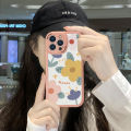 Hontinga for Samsung Galaxy A54 5G Back Cover PU Leather Beautiful Flowers Phone Case Soft Silicone Edge Mobile Cover. 
