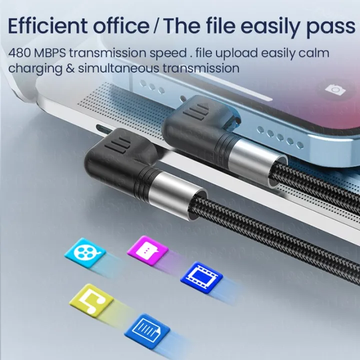 Double%20Elbow%20PD30W%20USB%20C%20Fast%20Charging%20Cable%20for%20iPhone%2014%2013%2012%20Pro%20Max%20Mobile%20Phone%20Origin%20Charger%20Cable%20Type-C%20Data%20Wire%202M%20-%20Image%205