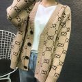 Spring and Autumn New Korean Style Loose Wind Net Red Sweater Mid-Length Cardigan Loose Western Style Knitwear Coat Women's Large Size.