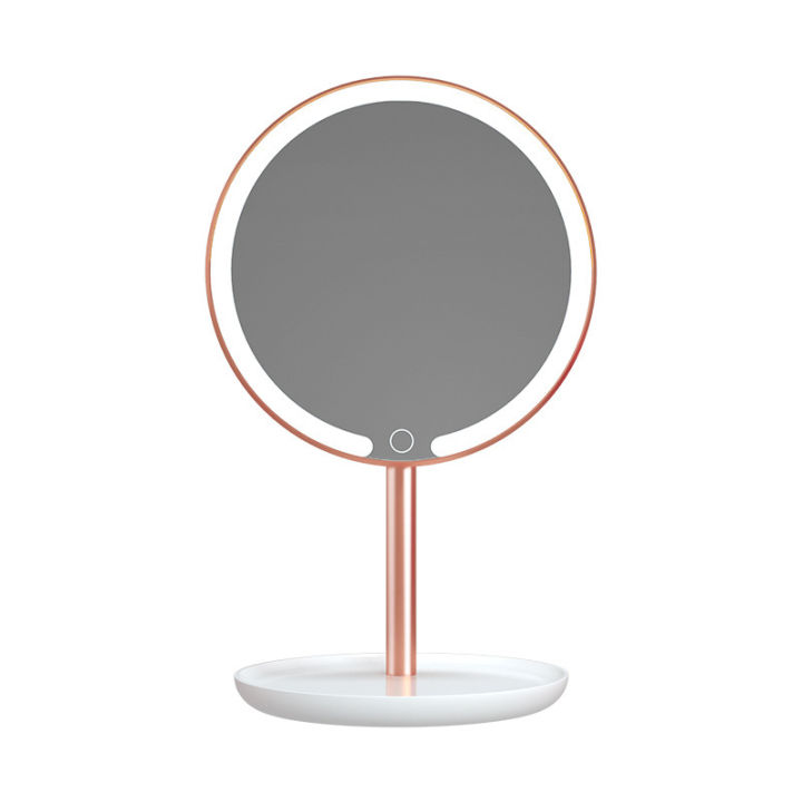 Smart%20Tricolor%20LightledMakeup%20Mirror%20Dresser%20Table%20Foldable%20Cosmetic%20Mirror%20with%20LightUSBRechargeable%20Gift%20Mirror%20-%20Image%205