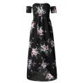 Women Off Shoulder Floral Print Boho Dress Women Beach Summer Dresses Ladies Strapless Long Maxi Dress Vestidos Female XS-5XL. 