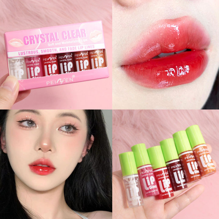 6-pack%20Moisturizing%20Lip%20Gloss%20Set%20Glossy%20Lip%20Oil%20Hydrating%20Transparent%20Lip%20Glaze%20Fade%20Lip%20Lines%20Shiny%20Lip%20Plumper%20Beauty%20Makeup%20-%20Image%204