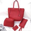 (New)4pc Women Emboed Leather Handbag Lady Houlder Bag Tote Pure Meenger atchel et. 