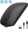 Rechargeable Wireless Optical Mouse, Wireless Computer Gamer 2.4GHz Mouse. 