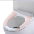 Customizable adhesive toilet seat cover reusable Solid color Sticky Toilet Mat Adsorption type 1 pair.
