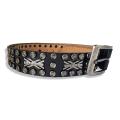 Leather Belt For Men Black Color Men's Diesel Studded. 