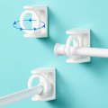4Pcs Curtain Rod Holder Clamp Hooks.