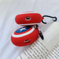【NShisasN】Marvel Captain America Silicone Case For Airpods Pro Case Bluetooth Case for Airpod 1 2 For Air Pods Pro Earphone Accessories. 