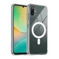 Samsung Galaxy A06/F06/M06 Case Clear Magnetic Compatible with Magsafe, Thin Slim Transparent Non Yellowing, Hybird Soft Silicone Bumper & Hard Plastic Protective Cover. 