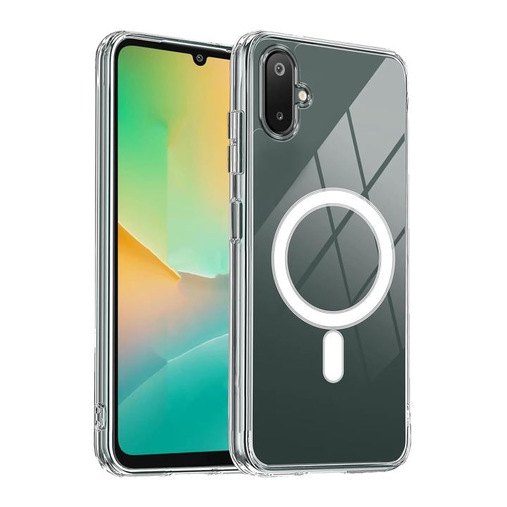Samsung%20Galaxy%20A06/F06/M06%20Case%20Clear%20Magnetic%20Compatible%20with%20Magsafe,%20Thin%20Slim%20Transparent%20Non%20Yellowing,%20Hybird%20Soft%20Silicone%20Bumper%20&%20Hard%20Plastic%20Protective%20Cover%20-%20Image%206