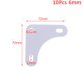 10pcs Corner Plates for Slotted Angle Bar Triangular Angle Steel Shelf Accessory BAWEI. 
