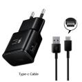 Fast Charger with Type-C Cable For Samsung Galaxy S8, S8 Plus, S9, S9 Plus, S10, S10 Plus. 