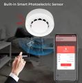 Tuya WiFi Smart Smoke Alarm Detector Fire Protection 90db Smokehouse Combination Fire Alarm Home Security System. 