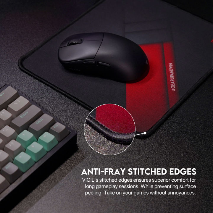 FANTECH%20VIGIL%20MP256%20Gaming%20Mousepad%20Anti%20Slip%20Base%20With%20Speed%20Surface%20And%20Anti%20Fray%20Stitched%20Edges%20For%20Gaming%20Gammers%20Office%20Home%20Mouse%20Pad%20-%20Image%204