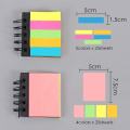 Foska self Adhesive Notes Sticky Notes 4*25 colors Sheets Index Markers 5*25 colour sheets. 