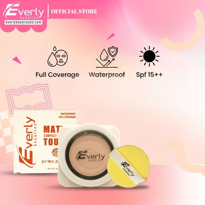 Everly Beauties Matte Touch Compact Powder Spf 15++