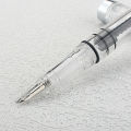 Lanbitou Transparent Fountain Pen Bent 1.0mm Hooded Nib Piston Filler Ink Pens for Writing School Office Supplies Stationery.