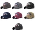 New Unisex Washed Cotton Cap Letter Embroidery Vintage Baseball Cap Men Women Adjustable Casual Outdoor Streetwear Sports Hat. 