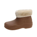 Cross-border rain boots women's short water boots fashion water shoes with velvet warm low-top adult rain boots women's work waterproof rubber shoes. 
