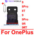 For OnePlus 8/8T/8Pro, OnePlus 9/9R/9Pro/9RT Single / Dual Nano Sim Card Tray Holder Sim Adaptor With Free Sim Ejector Pin Replacement Part. 