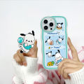 Jizetin for Huawei P30 Lite / Nova 4E Back Cover + Free Pop Socket Happy Pochacco Soft Wavy Shape TPU Phone Case For Girls Boys.