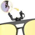 Lightweight Clip-on sunglasses Convenient Adjustable Polarized Anti-glare glasses UV400 Night vision for Outdoor activities Sports enthusiasts Driving at night Protection against harmful UV rays. 