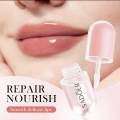 SADOER Hydrated Plump Vegan Lip Oil 4ML, Cute Moisturizing Anti Lip Line, Transparent Plumping Oil Lip Gloss.