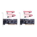 2 set 4 Ports PCI SATA Raid Controller Internal Expansion Card with Two Sata Cables. 