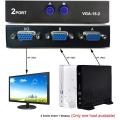 Vga Switch 2Port 2In 1Out / 2 Port VGA SVGA Monitor Sharing 2 to 1 Selector Switch Box for LCD PC TV GO. 
