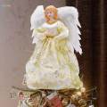 Treetop 12" Angel Figurine Christmas Ornament Lighted Christmas for Cafe.