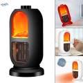 Mini Personal Desktop Electric Heater Indoor Use Quiet Mute for Office Black. 