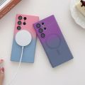 Note20 20ultra 10plus Magnetic Wireless Charge Gradient Case For Samsung Galaxy Note 20 Ultra Note10 10 Plus 5g Silicone Cover.