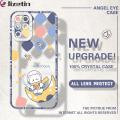 Jizetin for OPPO F19 Pro / A94 / Reno5 F Back Cover Crystal Transparent INS Style Pattern Soft Full Camera Cover Protection Phone Cases.