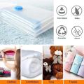 Vacuum Storage Bags with Hand Pump( 4 Pack Small bag )- Space Saver Solution for Home Organization Size 50x70cm. 