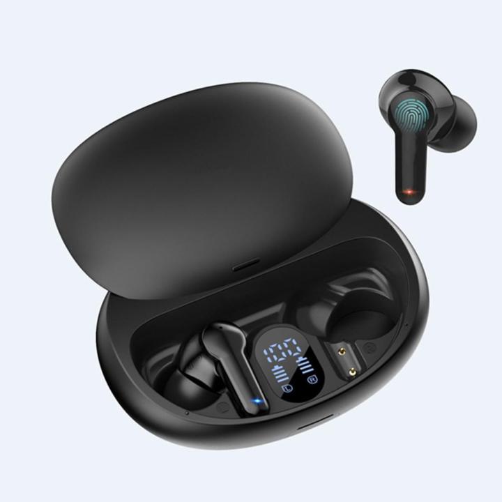 Bluetooth Headphone V5.3 Wireless TWS Earphone Touch Control Earbuds 4 Microphones ENC HD Call Headset