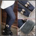 Child The New Thicken Keep Warm Children's Wear Girl Tights Leggings Plush Pants Jeans. 