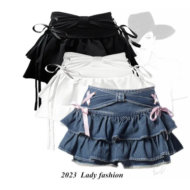 Girl%20Doll%20Blue%20Denim%20Pleated%20Skirt%20Hottie%20A-line%20Slim%20Short%20Skirt%20Design%20Sense%20Skirt%20Skirt%20Skirt%20Lu%20-%20Image%202