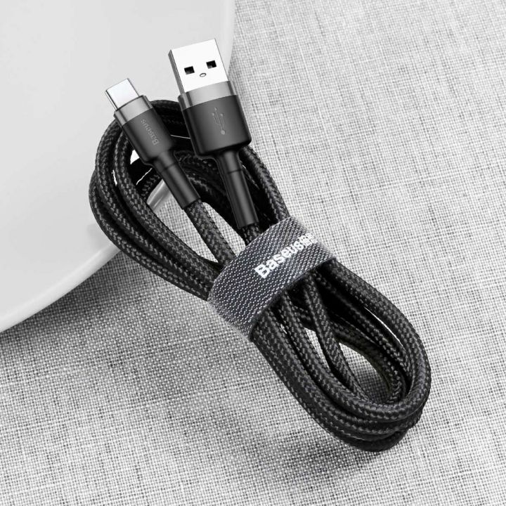 Baseus%20Cafule%20Cable%20CATKLF-BG1%20Durable%20Nylon%20Braided%20Wire%20USB%20Type-C%20QC3.0%203A%201M%20Black-Grey%20-%20Image%206