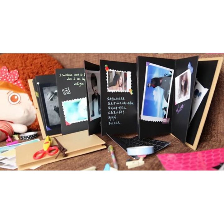 1%20Scrapbook%20Photo%20Album%20Retro%20Style%20Truck%20Cover%20Accordion%20Foldable%20Photo%20Album%20DIY%20Scrapbook%20Handmade%20Crafts%20-%20Image%203