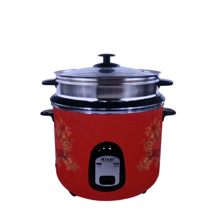 Kiam%20Rice%20Cooker%202.8%20Ltr%20Double%20Pot%20SS+Non%20Stick%20-%20Image%202
