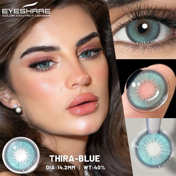 Eyeshare THIRA-BLUE color contact lens with regular kit