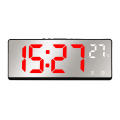 LED display Digital alarm clock Modern Table clock Desktop clock Voice control clock Night mode 12/24-hour format Temperature clock for Bedroom clock Office clock Travel clock Ideal for students. 