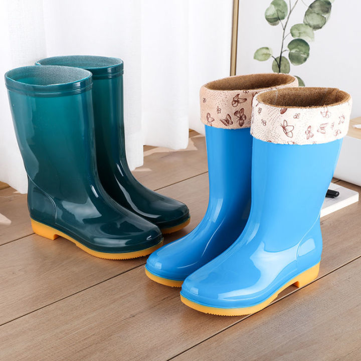 Women's%20Rain%20Boots%20High-Top%20Fashion%20Waterproof%20Antiskid%20Shoe%20Mid-Calf%20Rain%20Shoes%20Women's%20All-Season%20Warm%20Kitchen%20Rain%20Rubber%20Boots%20Work%20-%20Image%209