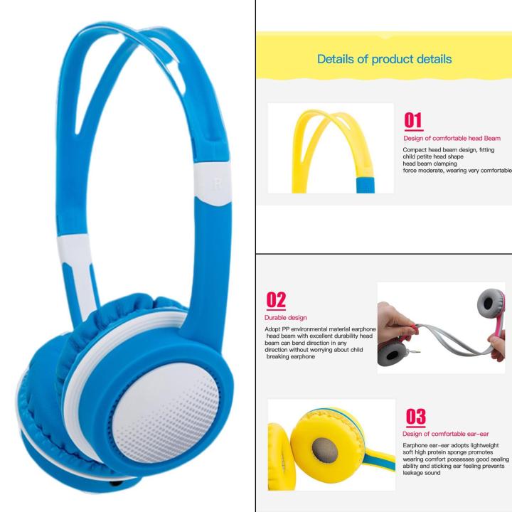 Cute%20Kids%20Over%20Ear%20Headphones%20Adjustable%20Headband%20Computer%20Tablet%20Child%20Earphone%20-%20Image%203