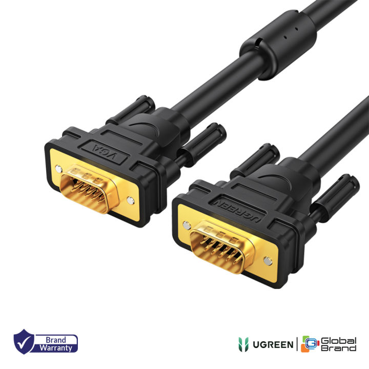 U green VG101 VGA Cable Male to Male Adapter 1080P 15 Pin Cord Wire for Computer Monitor Projector VGA Cable 5m-20m Black