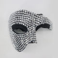 Halloween Mask Concert Show Mask High-end Diamond Prom Half Face European and American Fashion Party Rhinestone Eye Mask.
