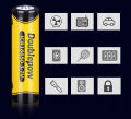 Doublepow 18650 3.7V 1200mAh Rechargeable  lithium battery 1 Piece. 