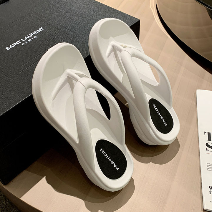 Flip%20Flops%20Women's%20Outer%20Wear%20Thick%20Bottom%20Summer%20Internet%20CelebrityinsTrendy%20Indoor%20Non-Slip%20Flip-Flop%20Height%20Increasing%20Beach%20Sandals%20-%20Image%202